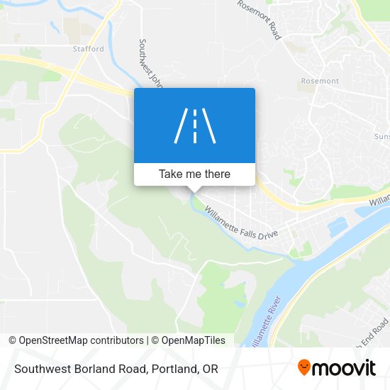 Southwest Borland Road map