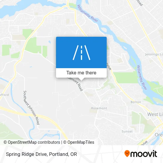 Spring Ridge Drive map