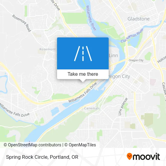 Spring Rock Circle map