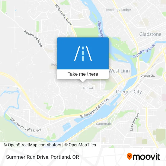 Summer Run Drive map