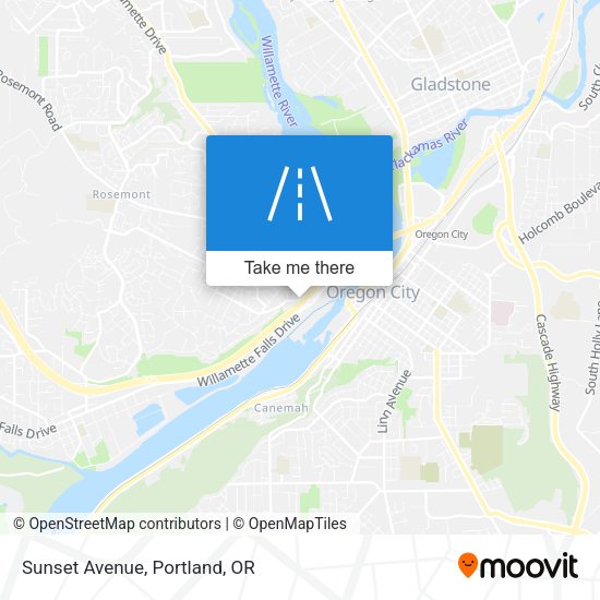 Mapa de Sunset Avenue