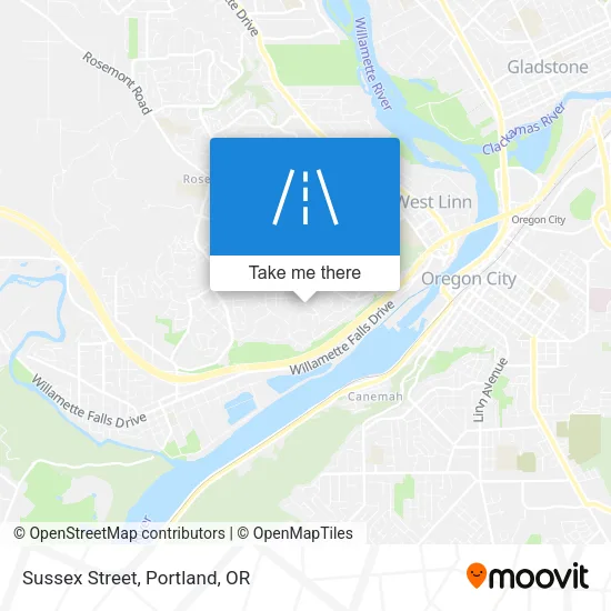 Sussex Street map
