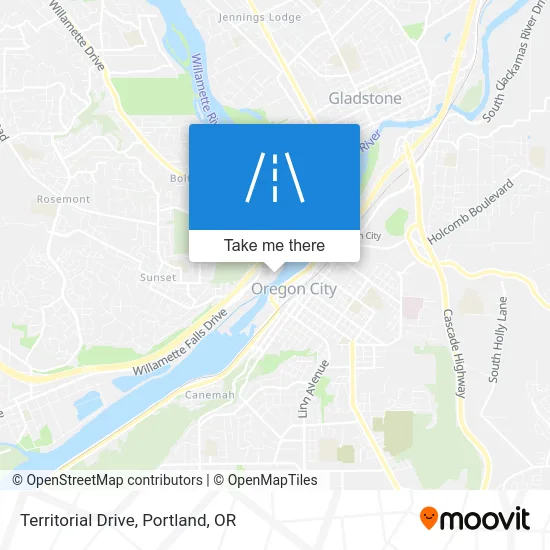 Territorial Drive map