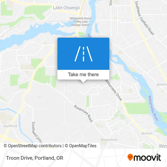 Troon Drive map