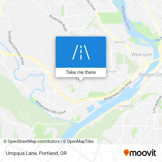 Umpqua Lane map