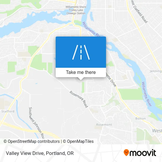 Valley View Drive map