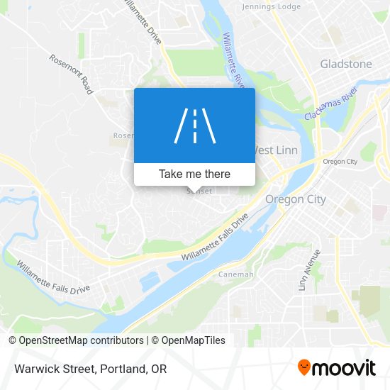 Mapa de Warwick Street