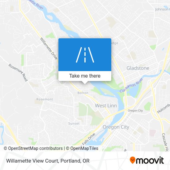 Mapa de Willamette View Court