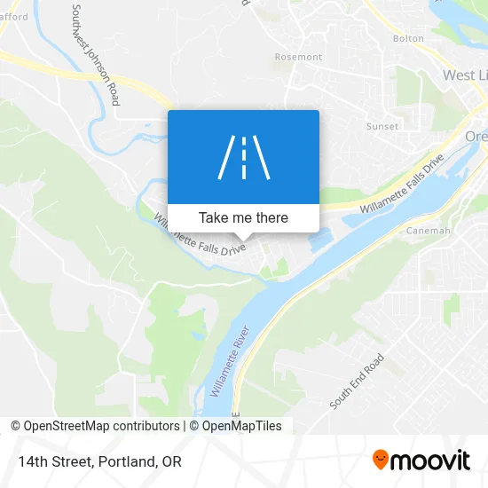 14th Street map