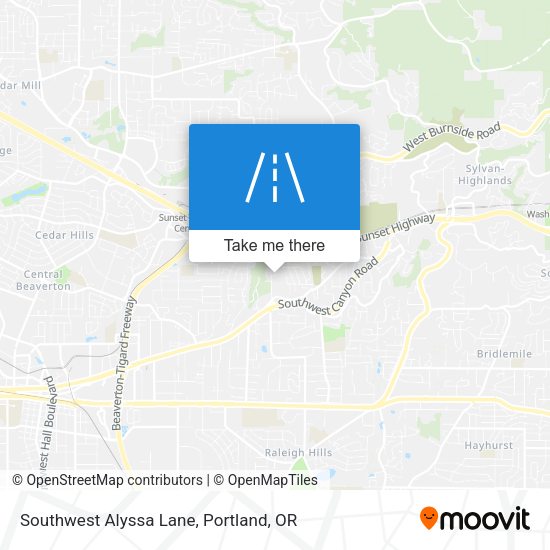 Mapa de Southwest Alyssa Lane