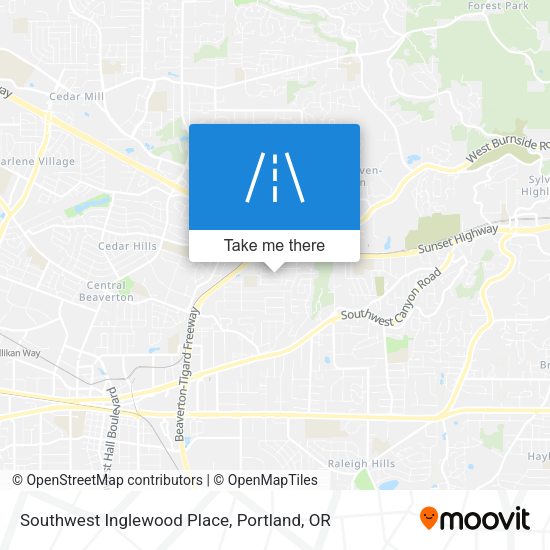 Southwest Inglewood Place map