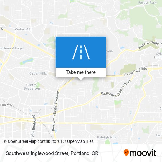 Southwest Inglewood Street map