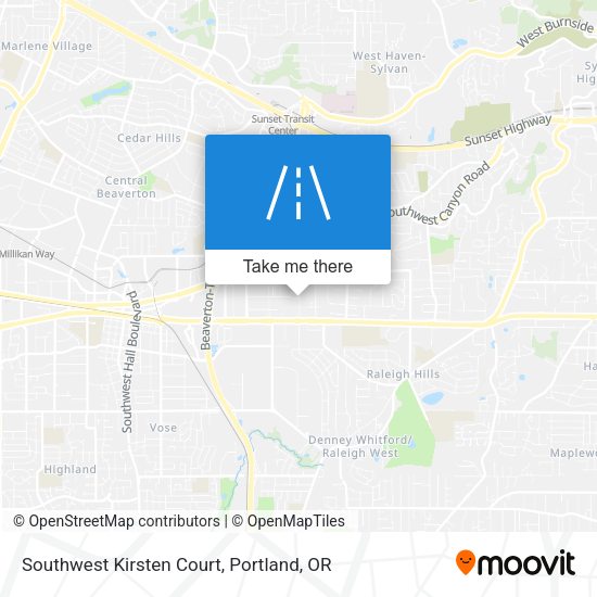 Southwest Kirsten Court map