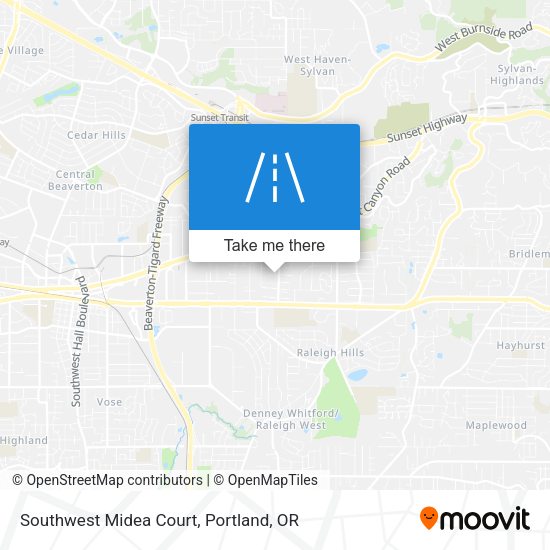 Mapa de Southwest Midea Court