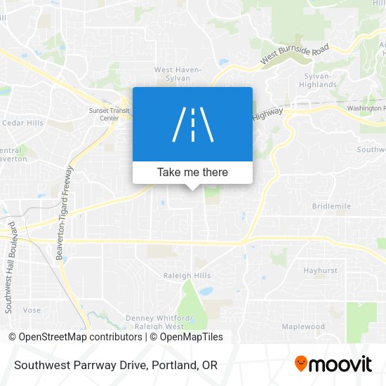 Southwest Parrway Drive map