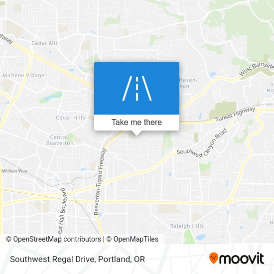 Southwest Regal Drive map