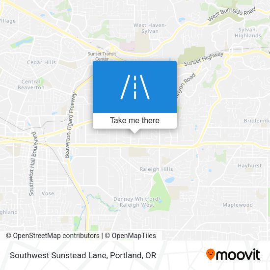 Mapa de Southwest Sunstead Lane
