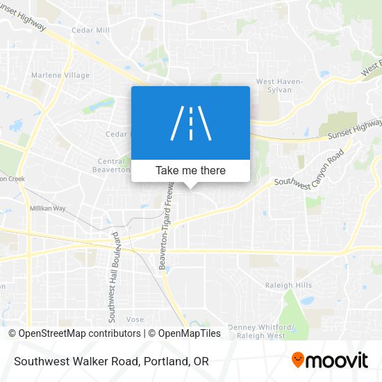 Mapa de Southwest Walker Road