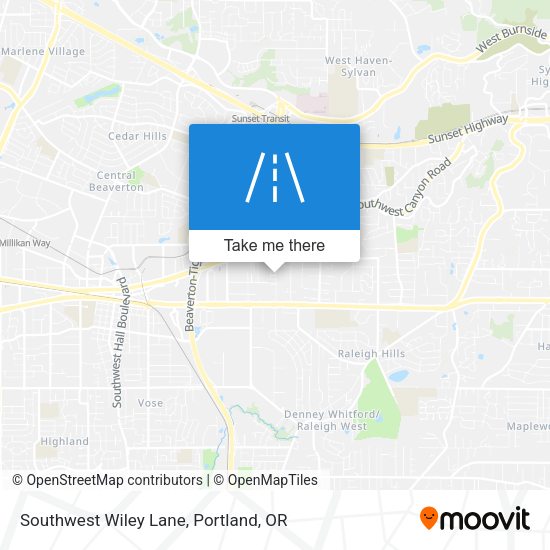 Southwest Wiley Lane map