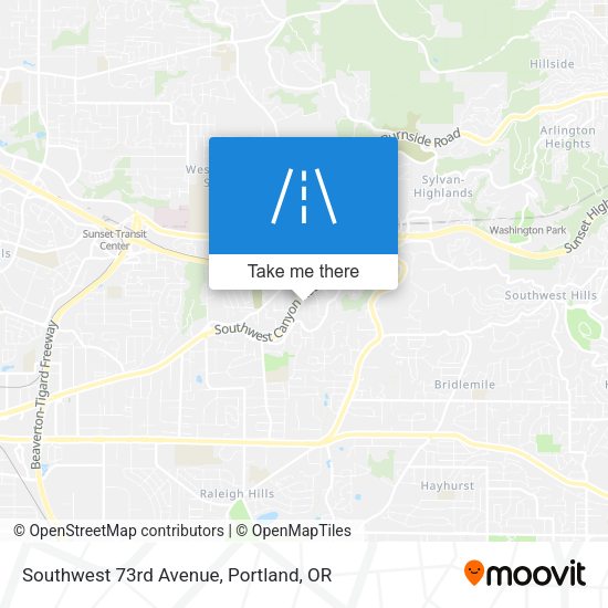 Mapa de Southwest 73rd Avenue