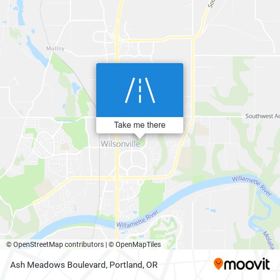 Ash Meadows Boulevard map