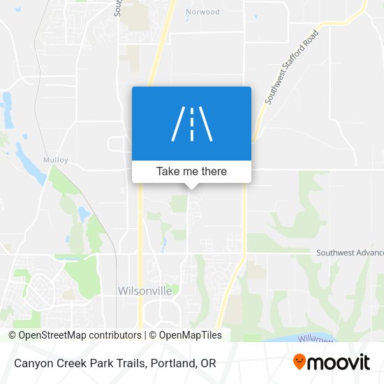 Mapa de Canyon Creek Park Trails
