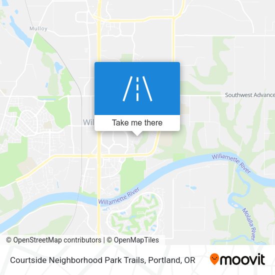 Courtside Neighborhood Park Trails map