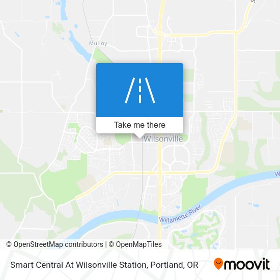 Smart Central At Wilsonville Station map