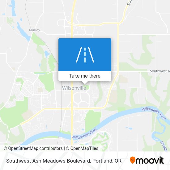 Mapa de Southwest Ash Meadows Boulevard