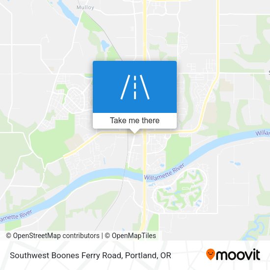 Southwest Boones Ferry Road map