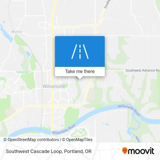 Mapa de Southwest Cascade Loop