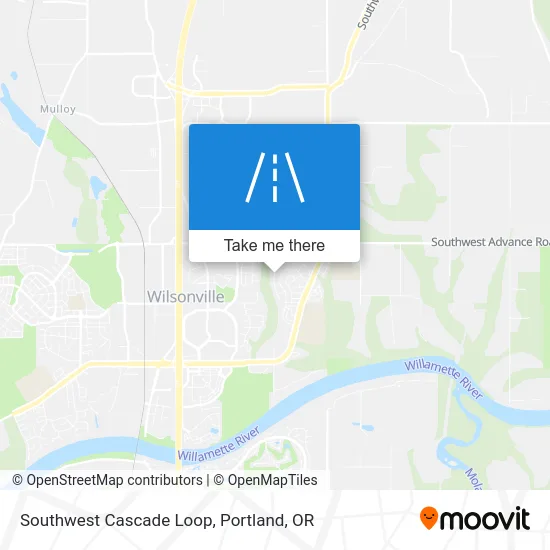 Southwest Cascade Loop map