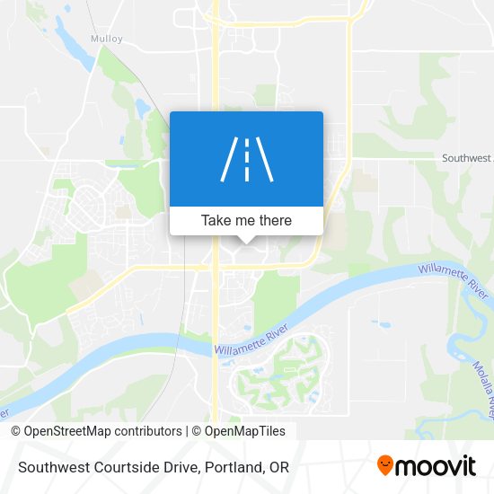 Southwest Courtside Drive map