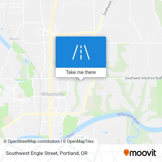 Southwest Engle Street map