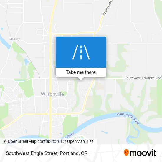 Southwest Engle Street map