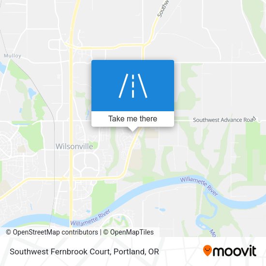 Southwest Fernbrook Court map