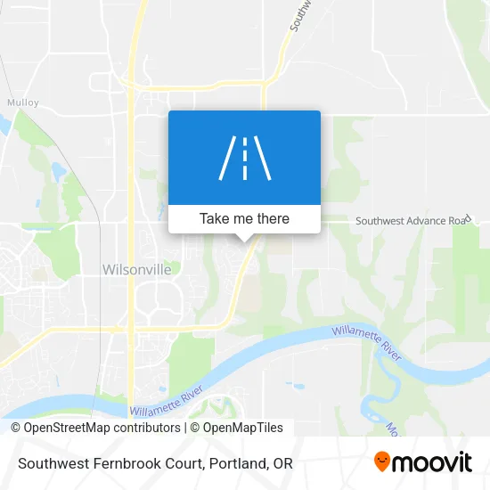 Southwest Fernbrook Court map