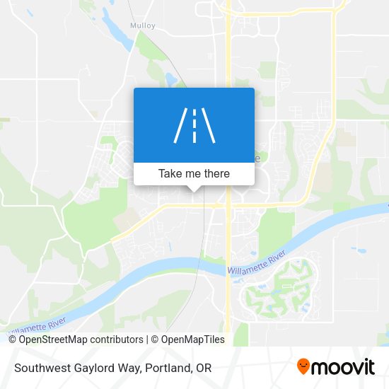 Mapa de Southwest Gaylord Way