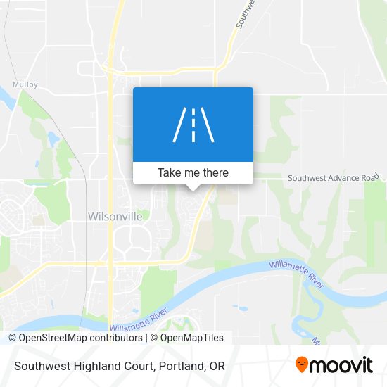 Southwest Highland Court map