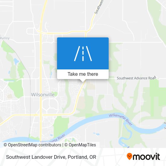 Mapa de Southwest Landover Drive