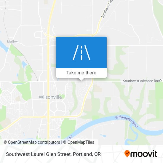 Mapa de Southwest Laurel Glen Street