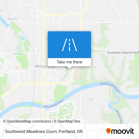 Mapa de Southwest Meadows Court