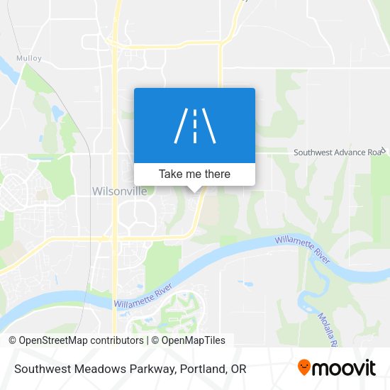 Southwest Meadows Parkway map