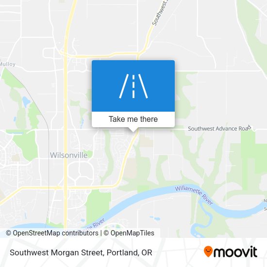 Southwest Morgan Street map