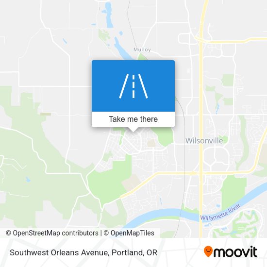 Southwest Orleans Avenue map
