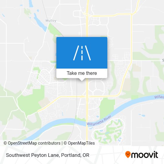 Southwest Peyton Lane map