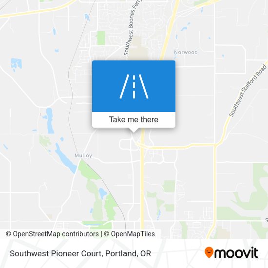 Southwest Pioneer Court map