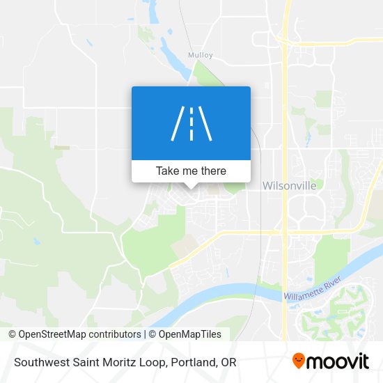 Southwest Saint Moritz Loop map