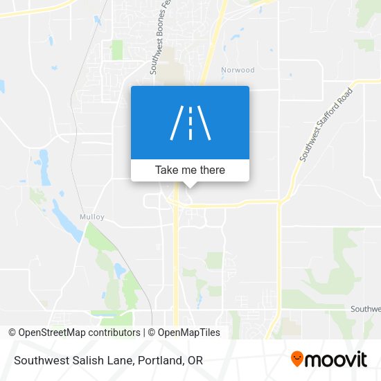 Southwest Salish Lane map