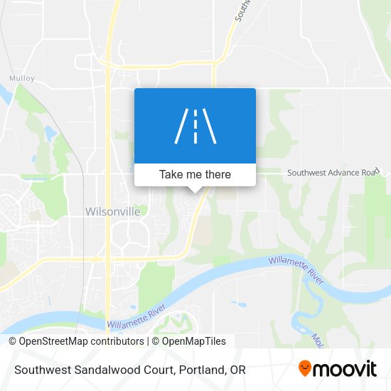 Southwest Sandalwood Court map